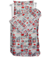 Pościel bawełniana Bombka szara 135x200