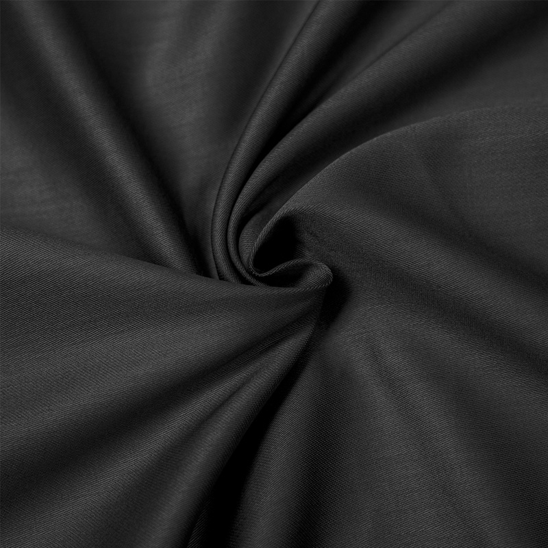 Prześcieradło satyna bawełniana bez gumki Czarne 180x200