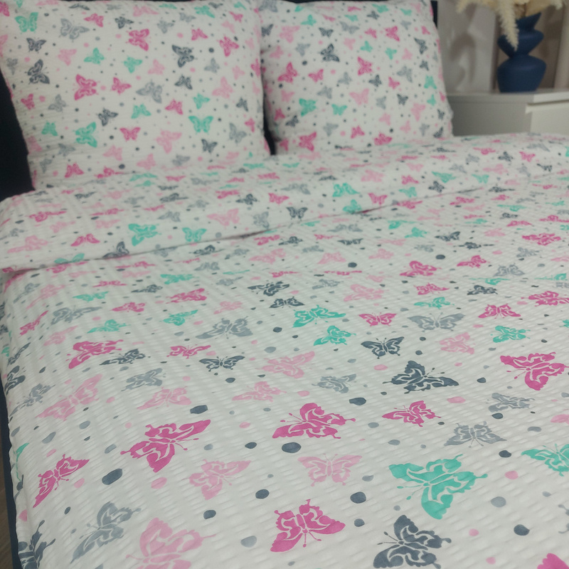 Pościel z kory Kolorowe motylki 160x200