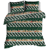 Pościel bawełniana Świąteczne domki 160x200