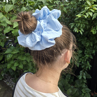 Gumka do włosów Muślinowa MAXI Scrunchies Błękit