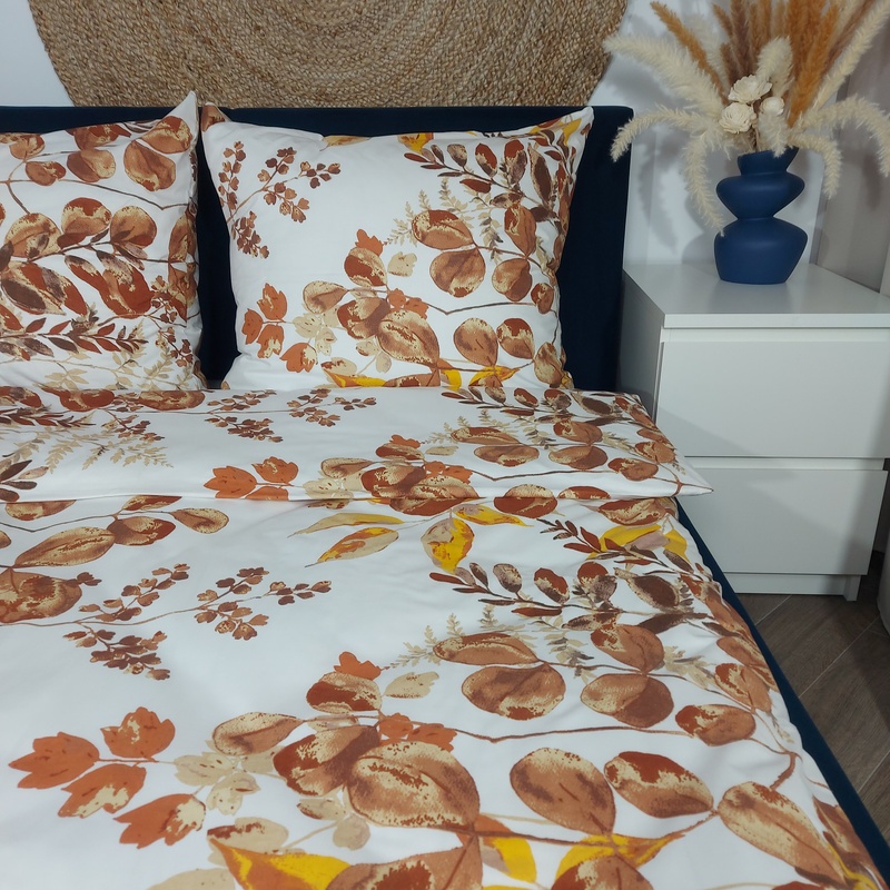Pościel bawełniana Jesienne liście 160x200