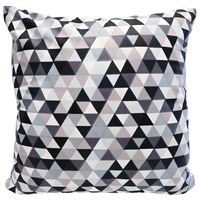 Poszewka bawełniana Mozaika szara 45x45