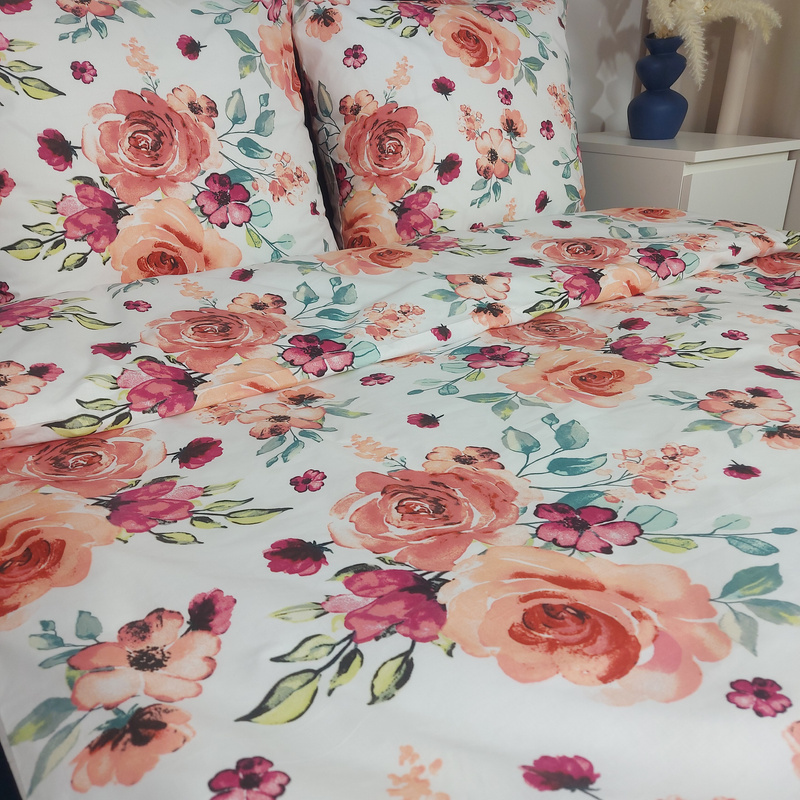 Pościel bawełniana Róże 150x200