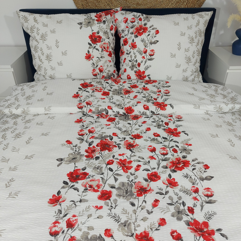 Pościel z kory Malowane kwiaty 160x200