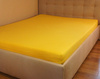 Prześcieradło jersey z gumką żółte 70x140