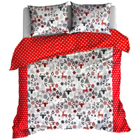 Pościel bawełniana Renifery 180x200