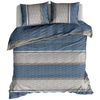 Pościel flanelowa Skandynawska niebieska 180x200