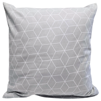 Poszewka bawełniana Szara kostka 30x50