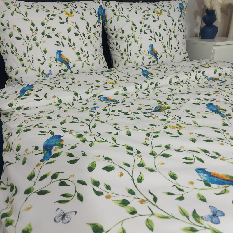 Pościel bawełniana Ptaszki 180x200
