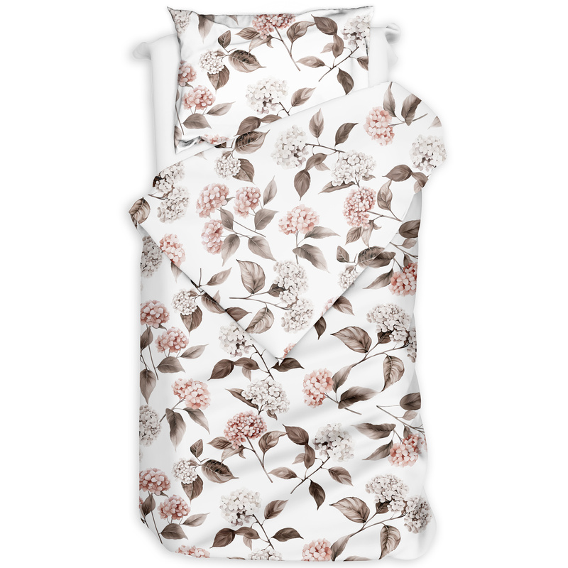 Pościel flanelowa Hortensje jesienne 140x200