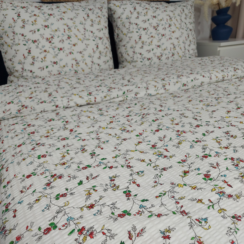 Pościel z kory Kwiatki drobinki 160x200