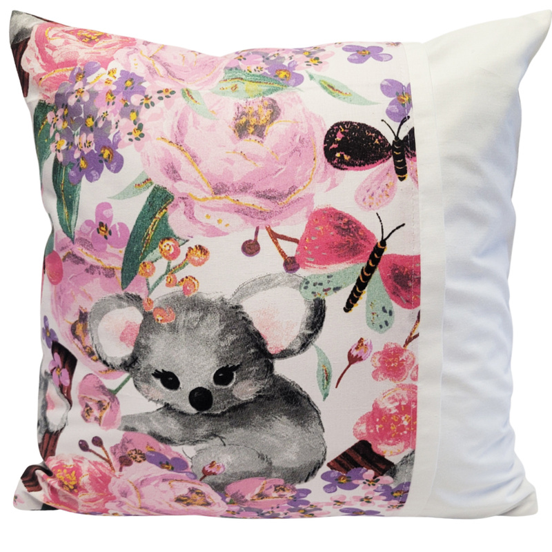 Poszewka z listewką Koala róż 40x40