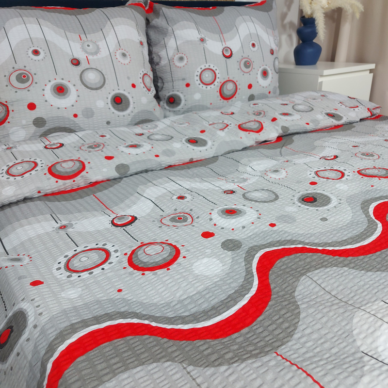 Pościel z kory Bańki i fale 160x200