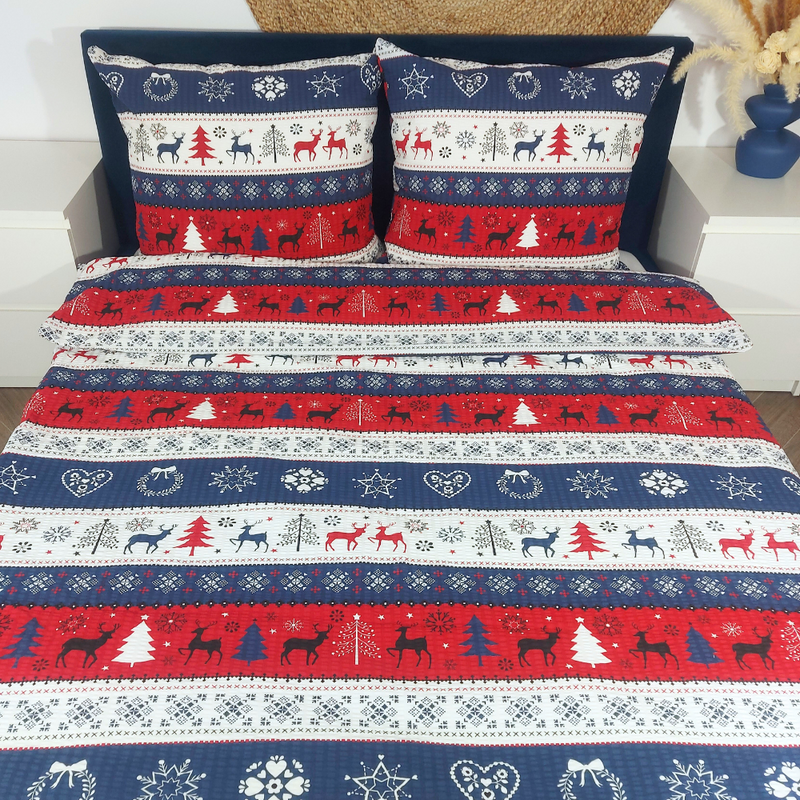 Pościel z kory Renifery 160x200