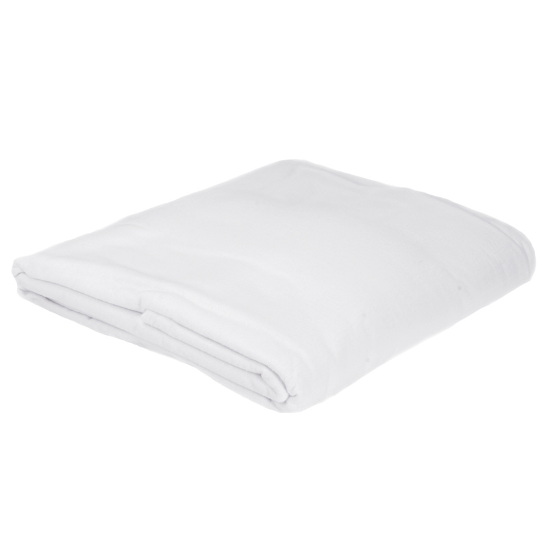 Prześcieradło flanelowe Białe 160x220