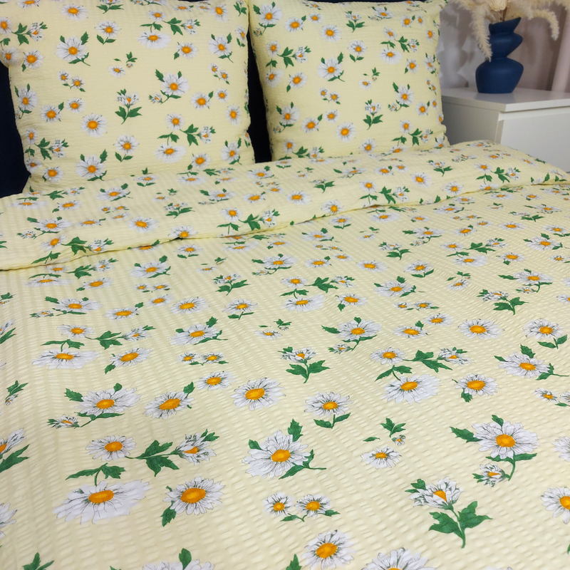 Pościel z kory Stokrotki w kremie 160x200