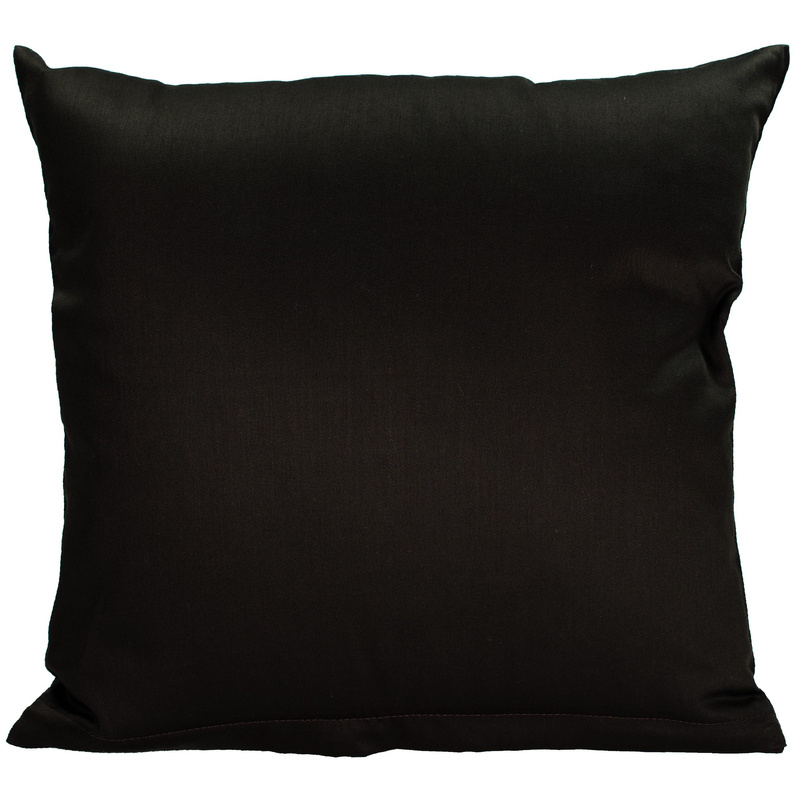 Poszewka z satyny bawełnianej Czarna 50x50