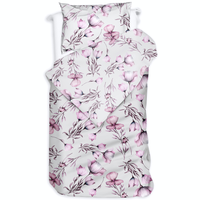 Pościel flanelowa Pudrowy kwiat 140x200
