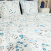 Pościel z kory Słowiańskie kwiaty błękit 200x220