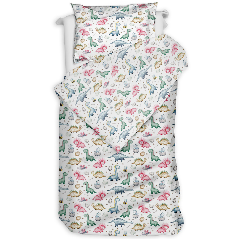Pościel bawełniana Dinozaury 135x200