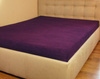 Prześcieradło frotte z gumką bakłażanowe 80x180