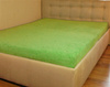 Prześcieradło frotte z gumką jaskrawo zielone 60x120
