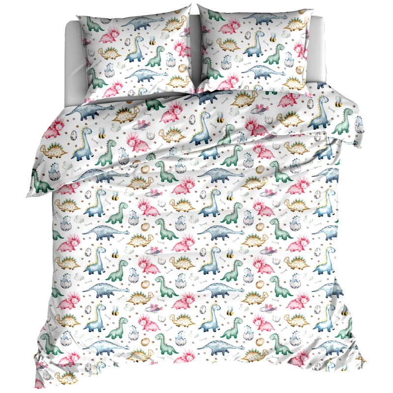Pościel bawełniana Dinozaury 150x200
