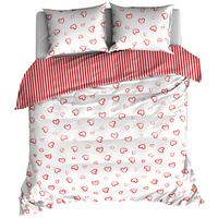 Pościel bawełniana Serca 150x200