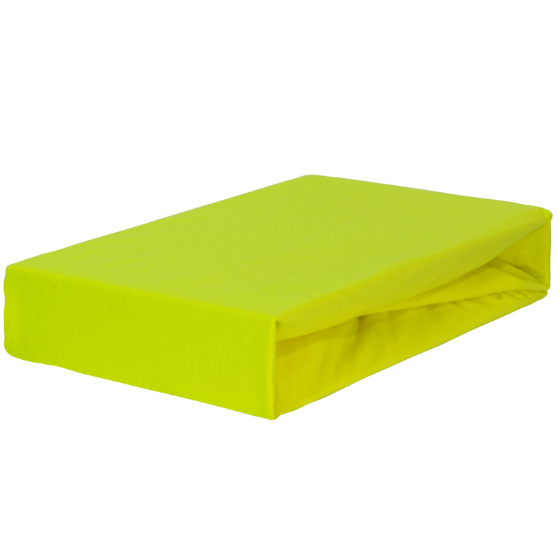 Prześcieradło jersey z gumką cytrynowe 80x180