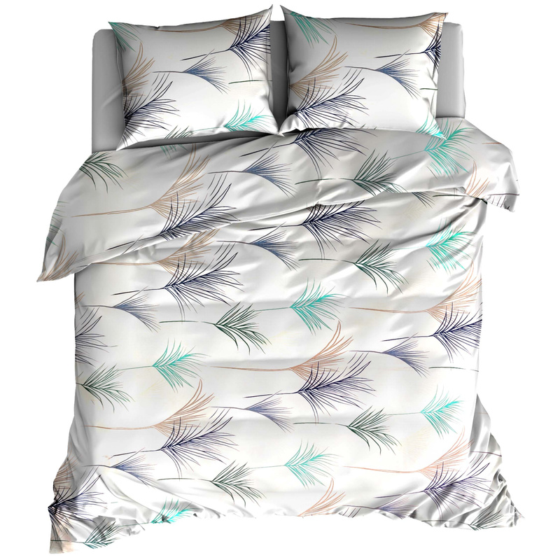 Pościel bawełniana Palemka turkus 180x200
