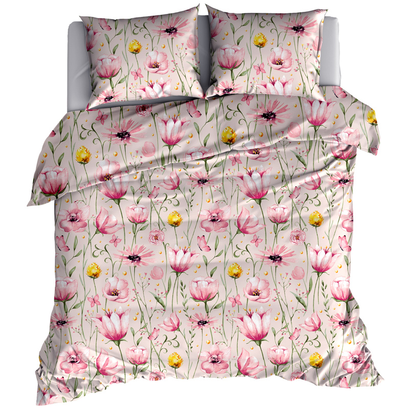 Pościel flanelowa Kwiaty 180x200