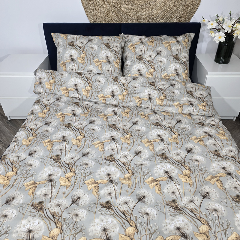 Pościel bawełniana Dmuchawce popiel 180x200