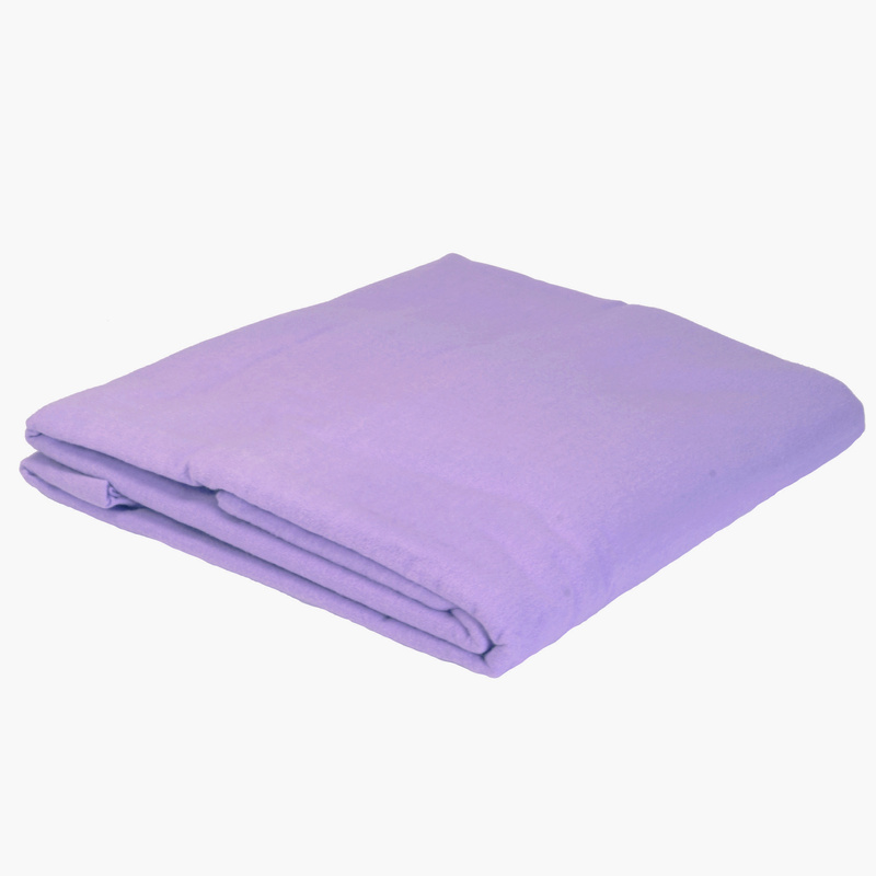 Prześcieradło flanelowe Fioletowe 160x220