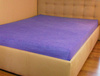 Prześcieradło frotte z gumką fioletowe 120x200