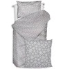 Pościel bawełniana Płatki śniegu w szarości 135x200