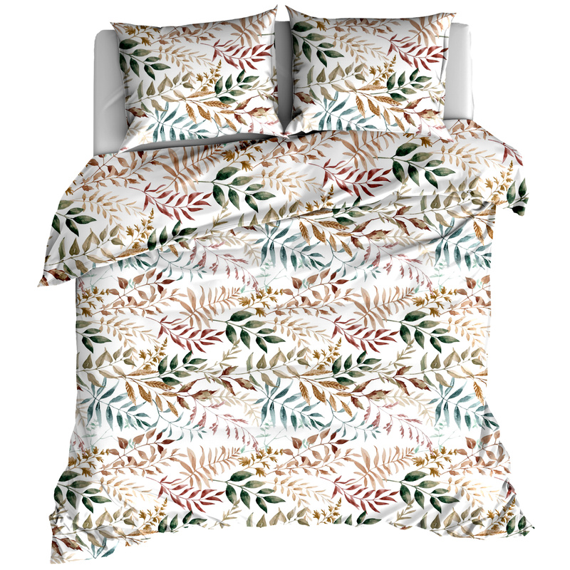 Pościel bawełniana Liście powiew 180x200