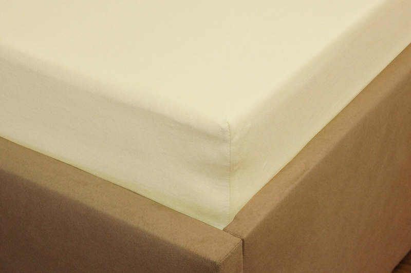 Prześcieradło jersey z gumką jasno morelowe 60x120