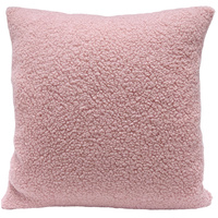 Poszewka Boucle Bukle Baranek różowa 45x45
