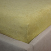 Prześcieradło frotte z gumką musztardowe 60x120