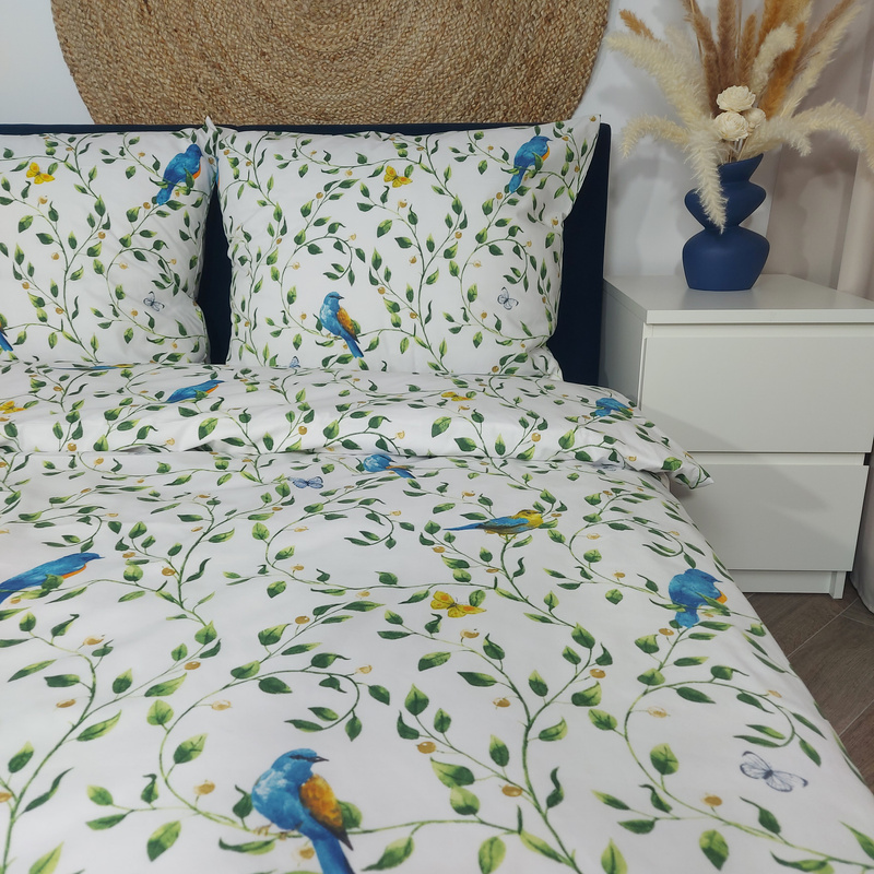 Pościel bawełniana Ptaszki 180x200