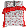 Pościel bawełniana Skrzaty czerwone 220x200