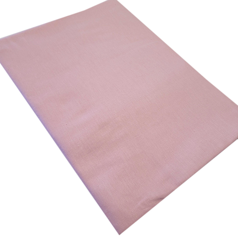 Prześcieradło bawełniane bez gumki Brudny róż 220x260