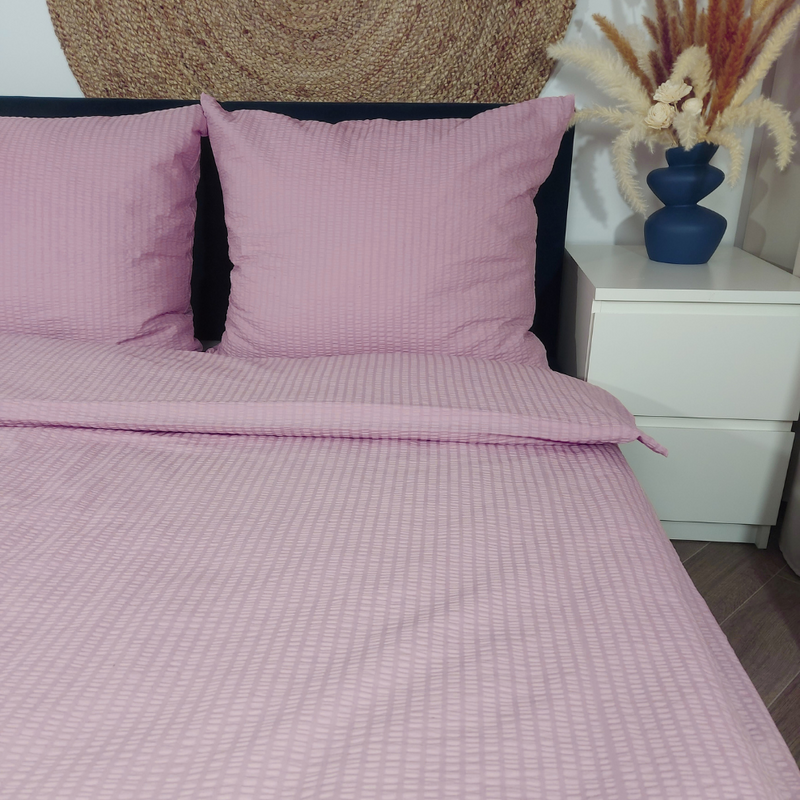 Pościel z kory Ciemno różowa 160x200