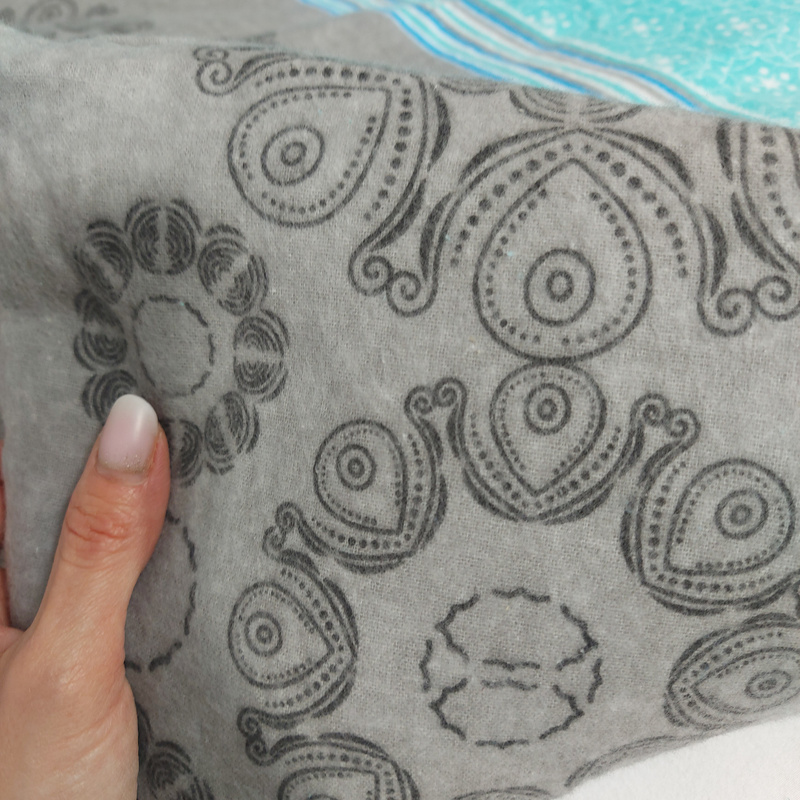 Pościel flanelowa Turkusowe gałązki 160x200