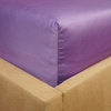 Prześcieradło satyna bawełniana z gumką Fioletowe 160x200