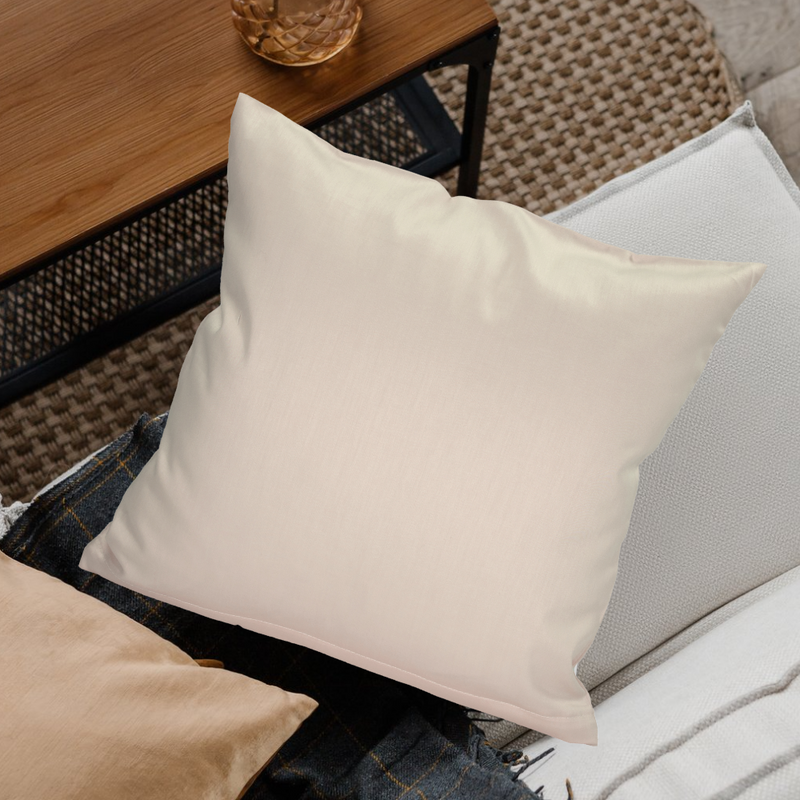 Poszewka z satyny bawełnianej Beżowa 70x80