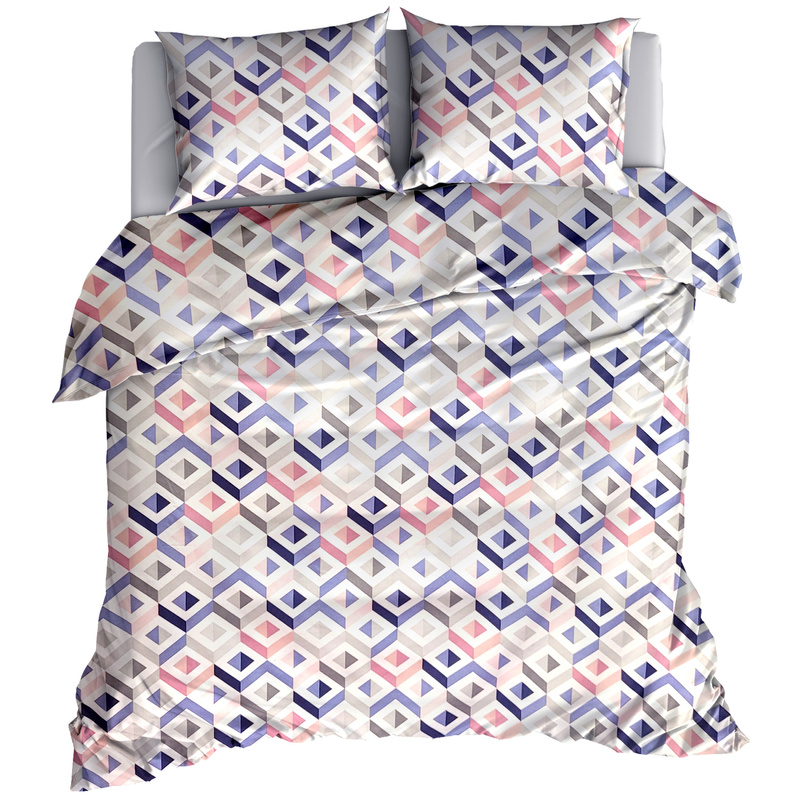 Pościel bawełniana Chevron kolorowy 200x200