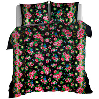 Pościel bawełniana Czarna Halka Góralska 150x200