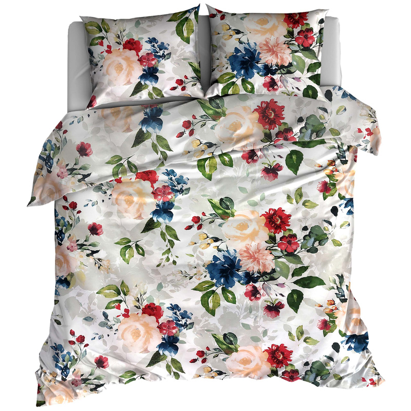 Pościel bawełniana Morelowe kwiaty 180x200